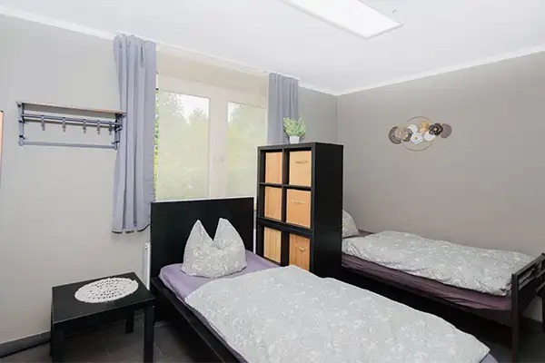 Eines von drei Schlafzimmern